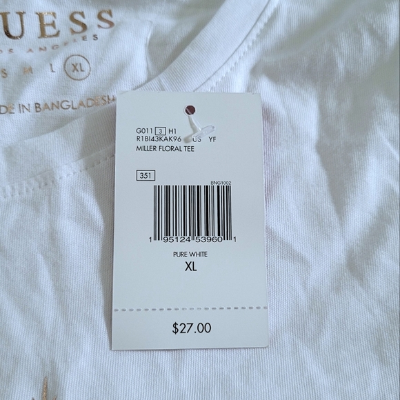 Guess❓Miller Floral💐 Graphic Tee👕 - NWT - Picture 15 of 15